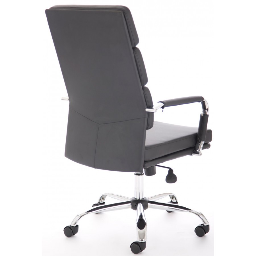 Alresford High Back Black Leather Office Chair