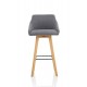 Carmen Wooden Leg High Stool