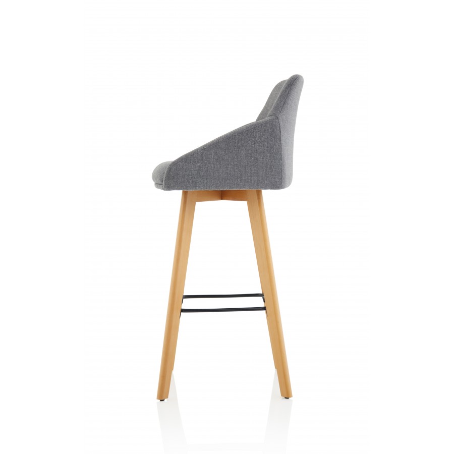 Carmen Wooden Leg High Stool