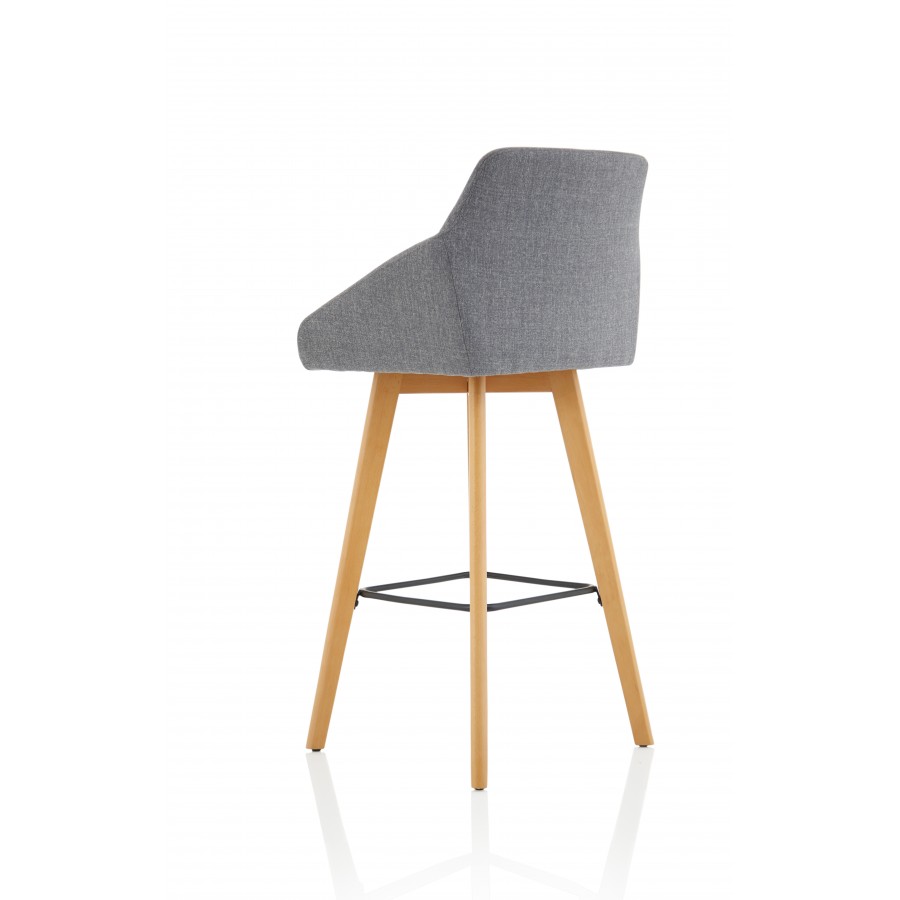 Carmen Wooden Leg High Stool