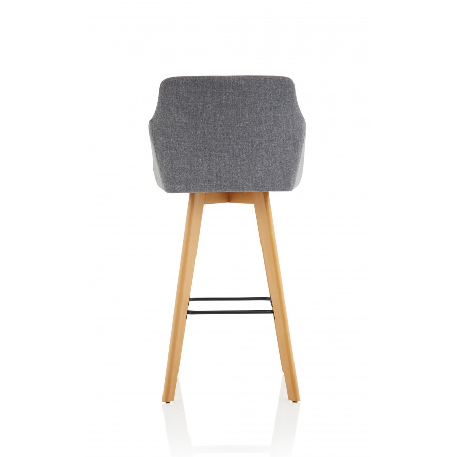 Carmen Wooden Leg High Stool