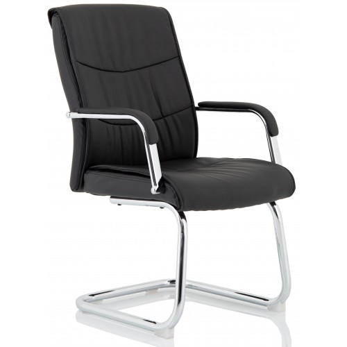 Carter Leather Cantilever Visitor Chair