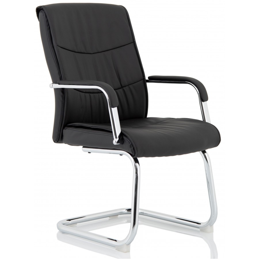 Carter Leather Cantilever Visitor Chair