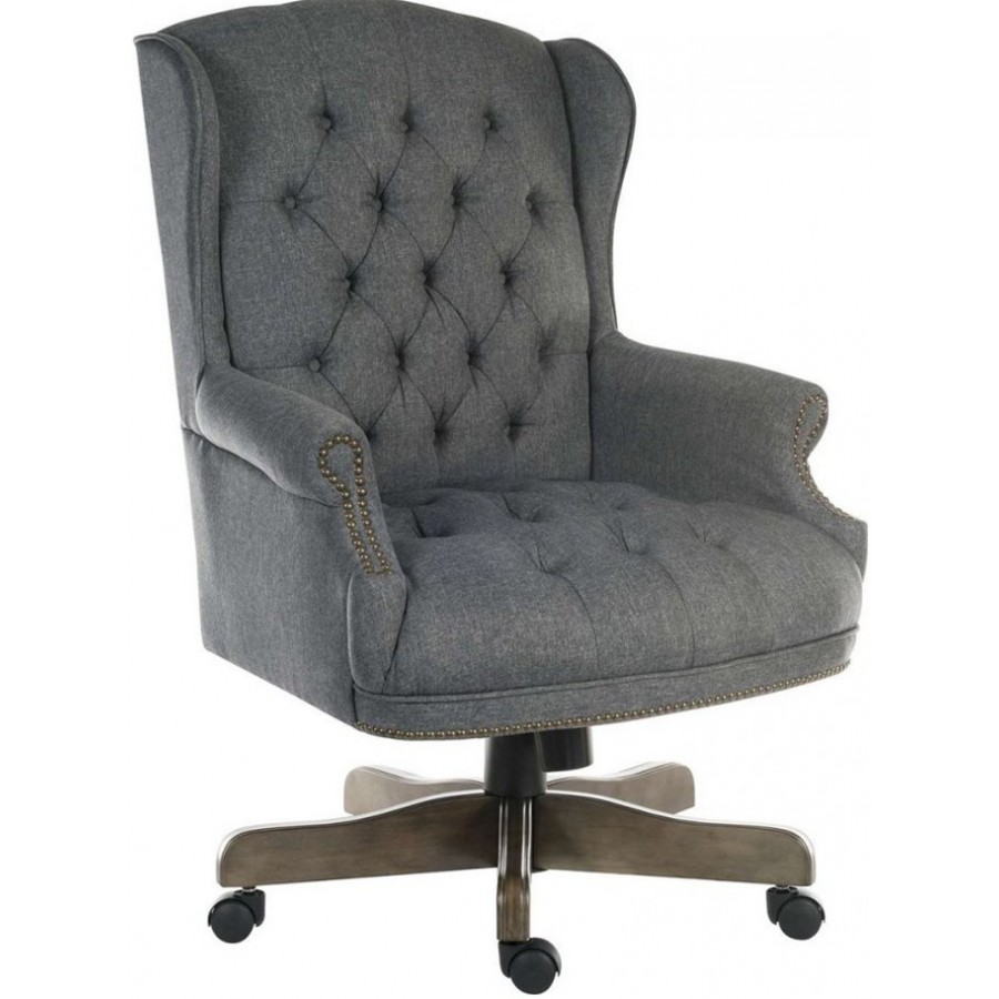 Corringham Traditional Grey Fabric Chair