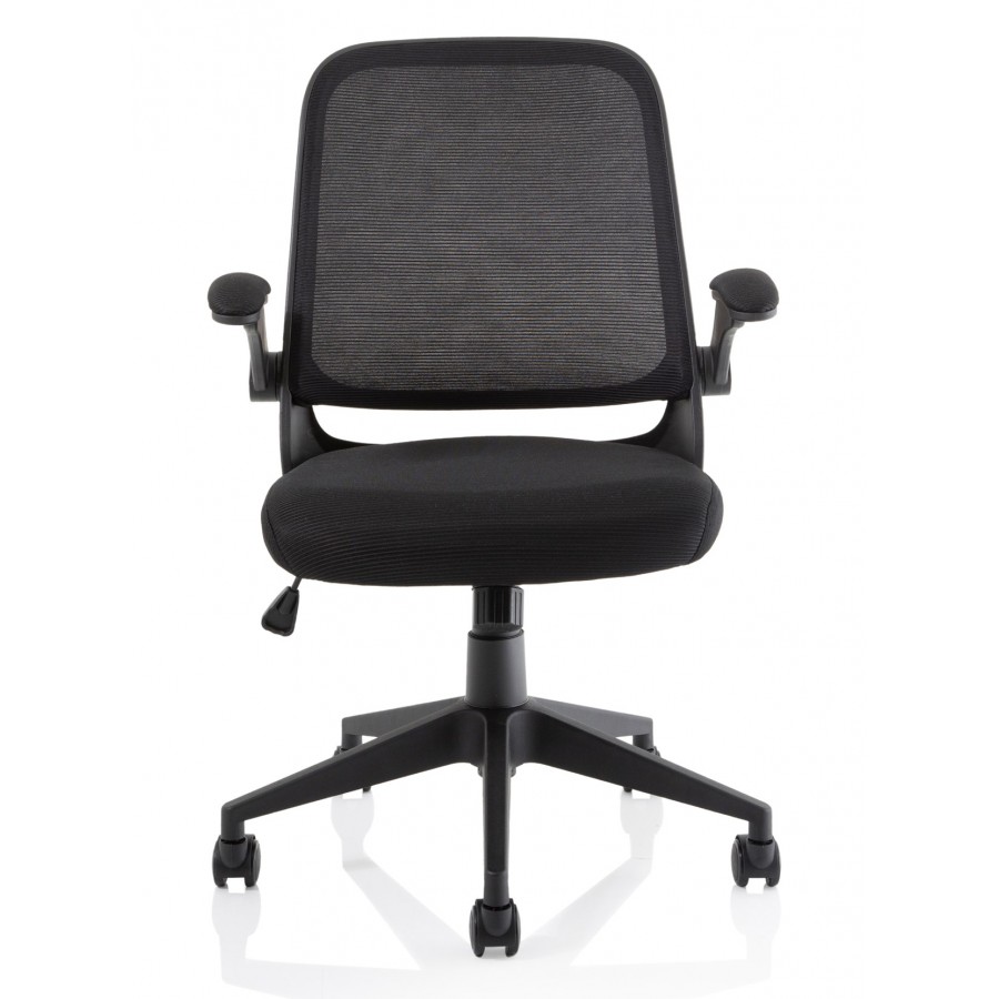 Crew Task Operator Mesh Chair With Folding Arms