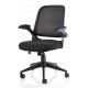 Crew Task Operator Mesh Chair With Folding Arms