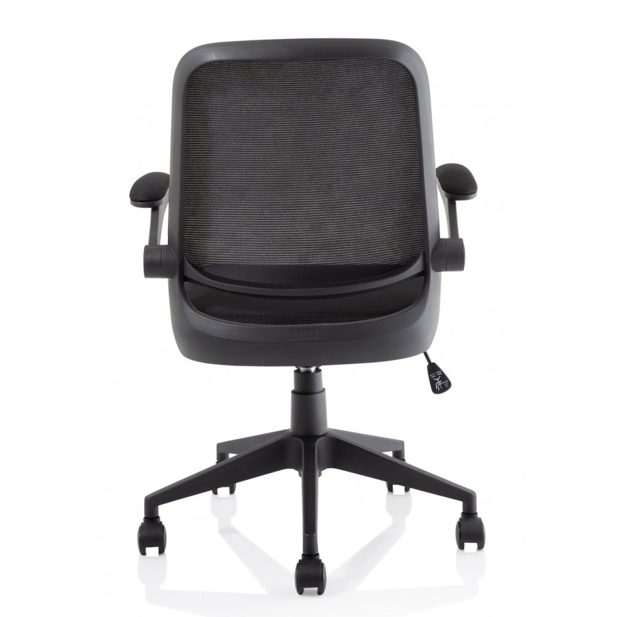 Crew Task Operator Mesh Chair With Folding Arms