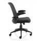 Crew Task Operator Mesh Chair With Folding Arms