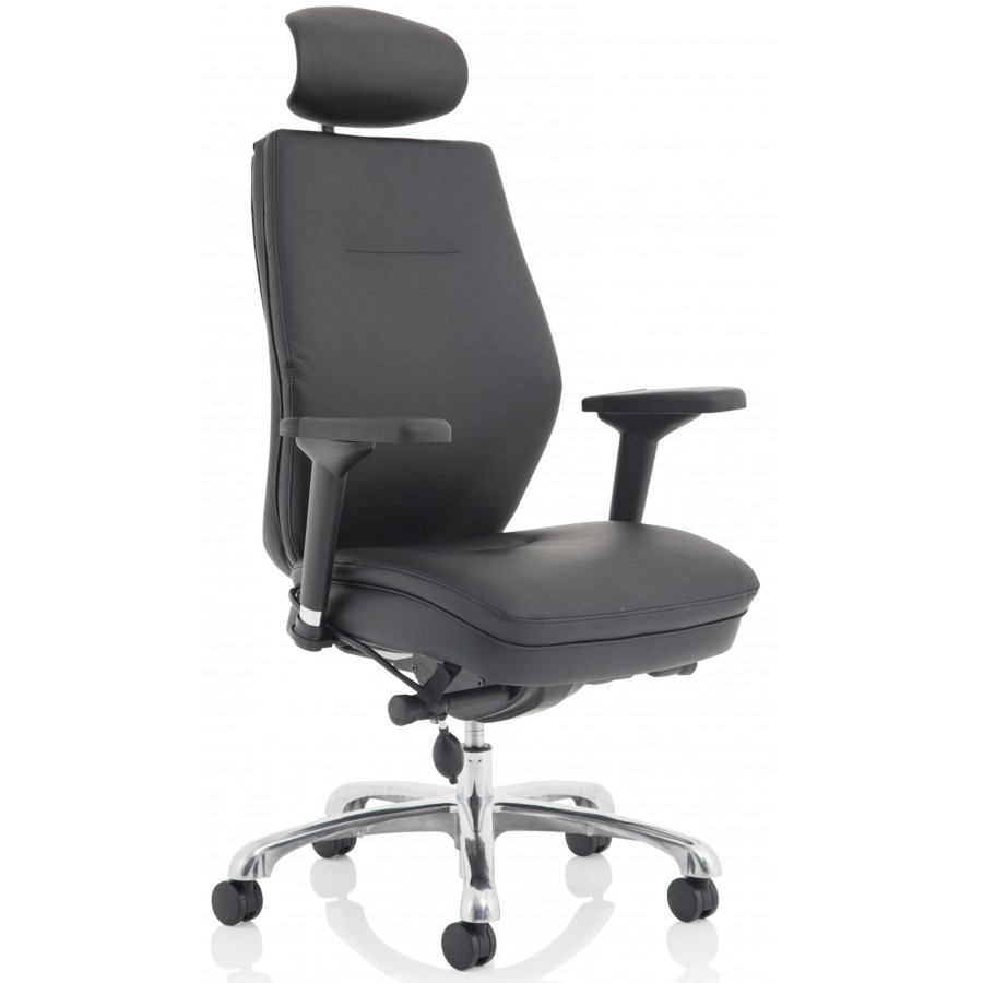 Ely Leather Ergonomic Posture Office Chair