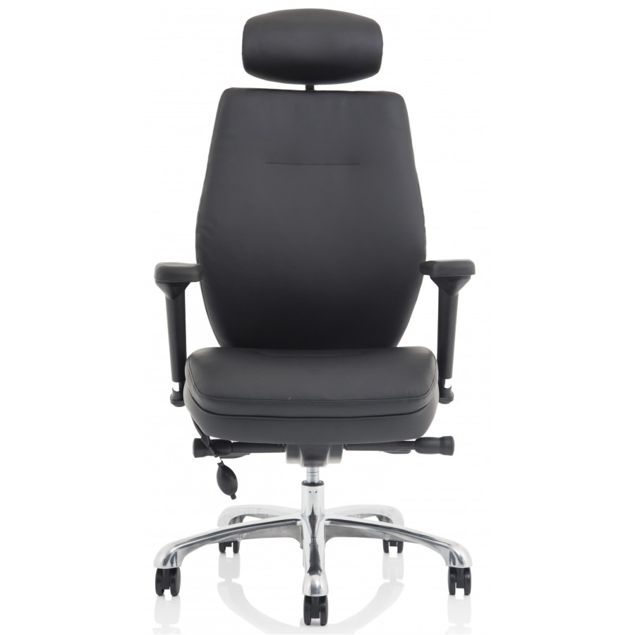 Ely Leather Ergonomic Posture Office Chair