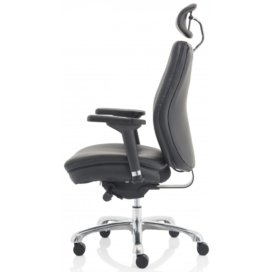 Ely Leather Ergonomic Posture Office Chair