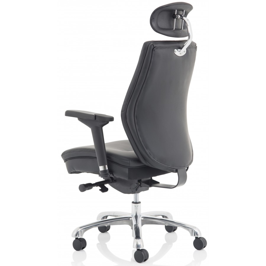 Ely Leather Ergonomic 24 Hour Office Chair