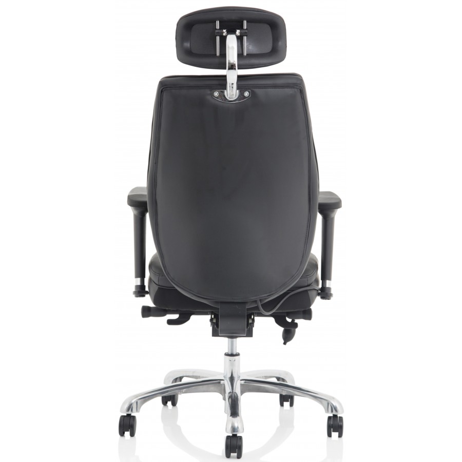 Ely Leather Ergonomic 24 Hour Office Chair