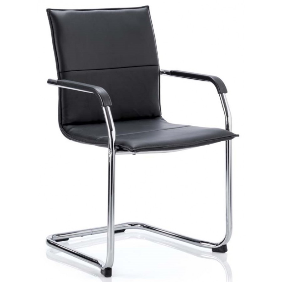 Eccles Leather Cantilever Meeting Chair 