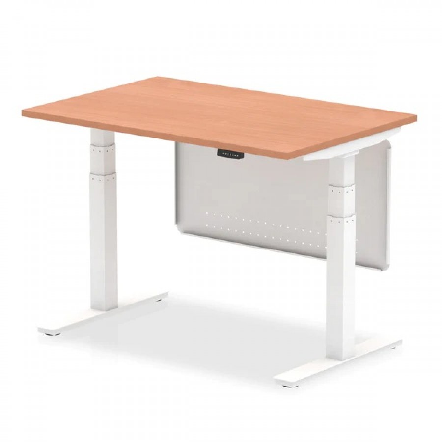 Air Height Adjustable Desk with Steel Modesty Panel