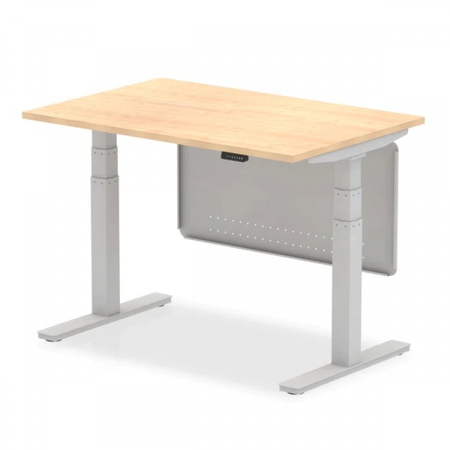 Air Height Adjustable Desk with Steel Modesty Panel