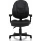 Jackson Black Leather Medium Back Task Chair 