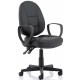 Jackson Black Leather Medium Back Task Chair 