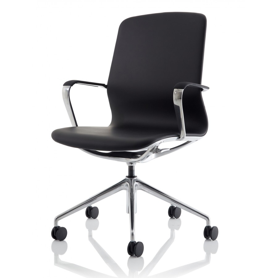 Lucia Leather Executive Aluminium Chair 