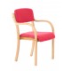 Madrid Bespoke Wood Frame Fabric Visitor Chair