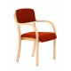 Madrid Bespoke Wood Frame Fabric Visitor Chair