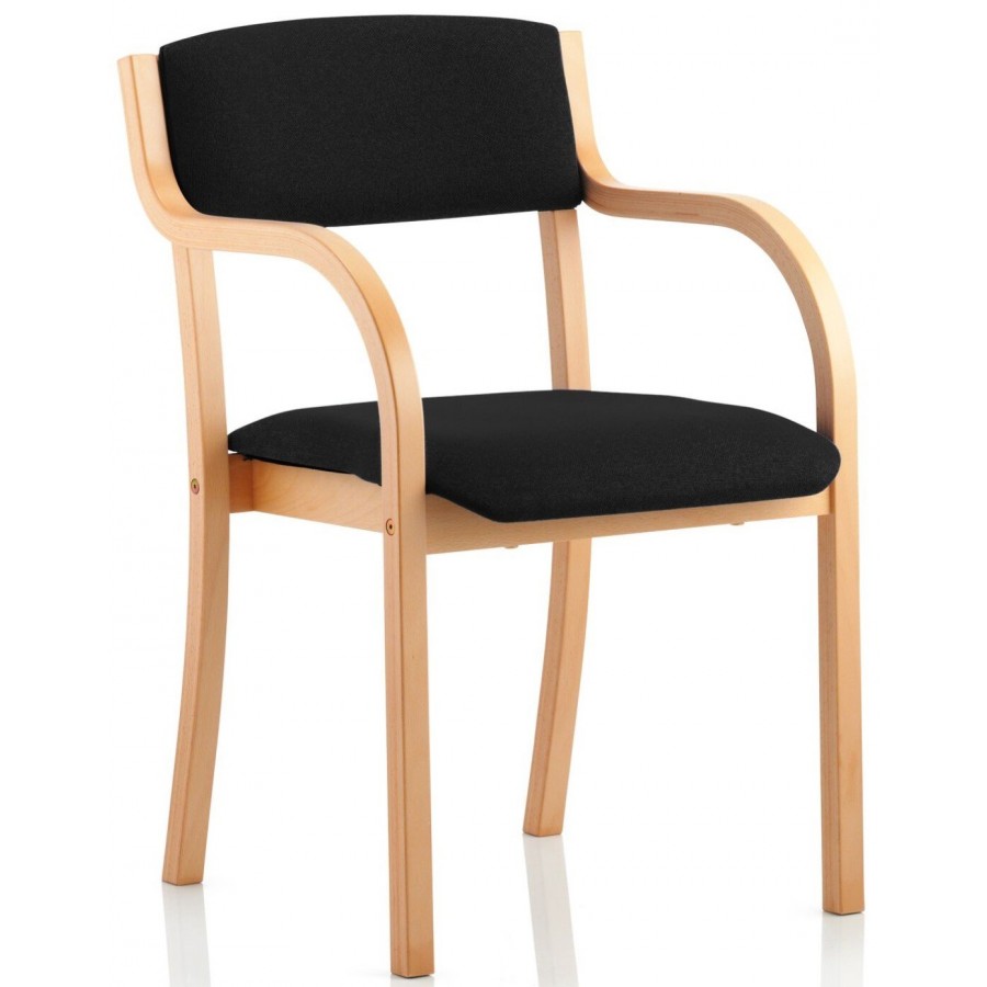 Madrid Wood Frame Fabric Visitor Chair