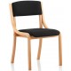 Madrid Wood Frame Fabric Visitor Chair