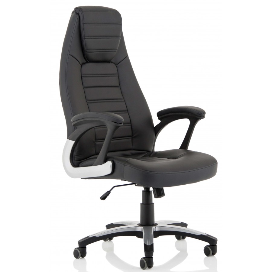 Metropolis Extra High Back Leather Look Chair