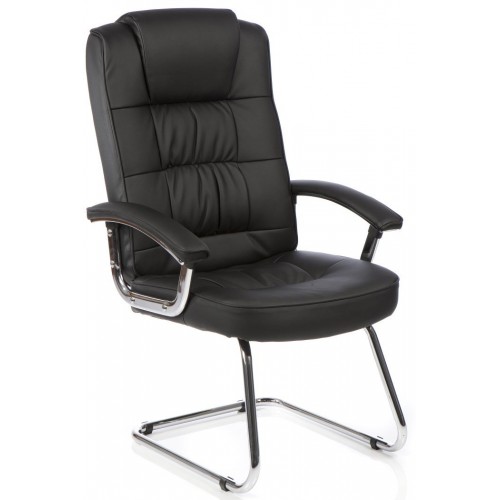 Mossley Deluxe Leather Cantilever Chair