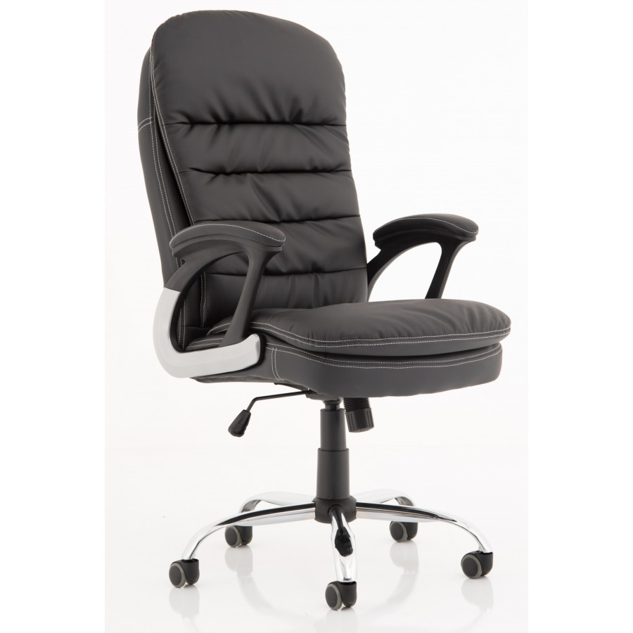 Ontario Black Faux Leather Office Chair