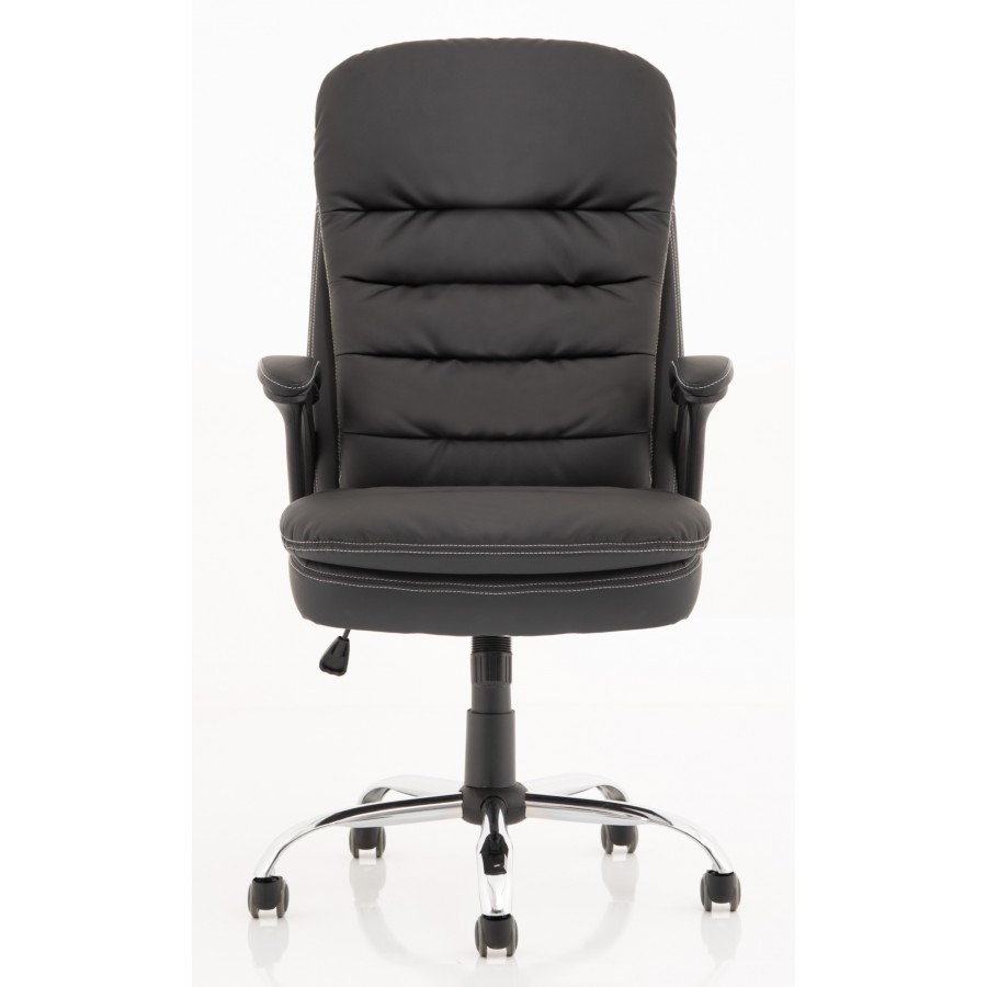 Ontario Black Faux Leather Office Chair