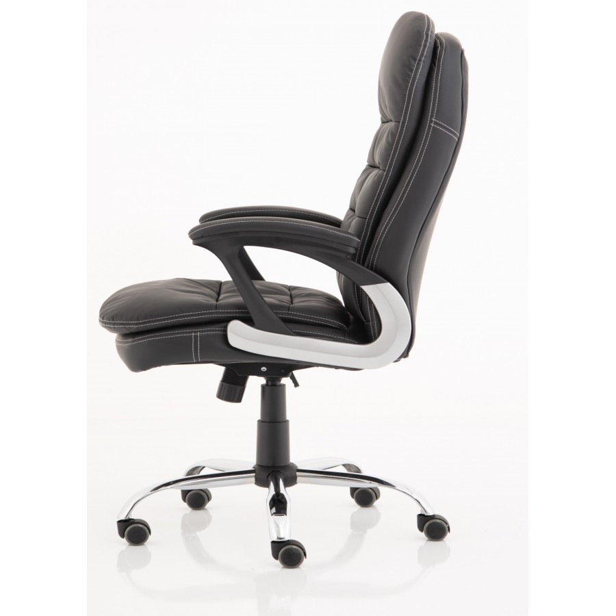 Ontario Black Faux Leather Office Chair