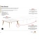 Oslo Single Wood Frame Bench Desk (2 pod)