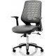 Reading Mesh Back Leather Seat Office Chair 