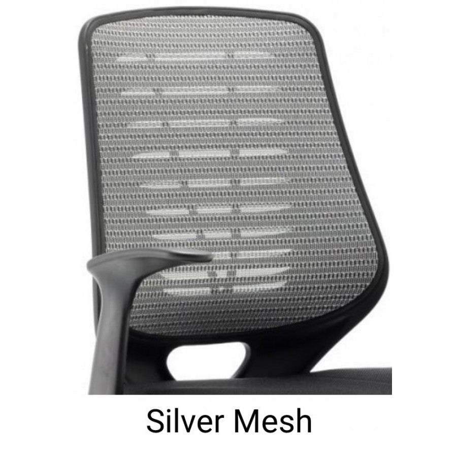 Reading Mesh Back Leather Seat Office Chair 