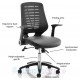 Reading Mesh Back Leather Seat Office Chair 