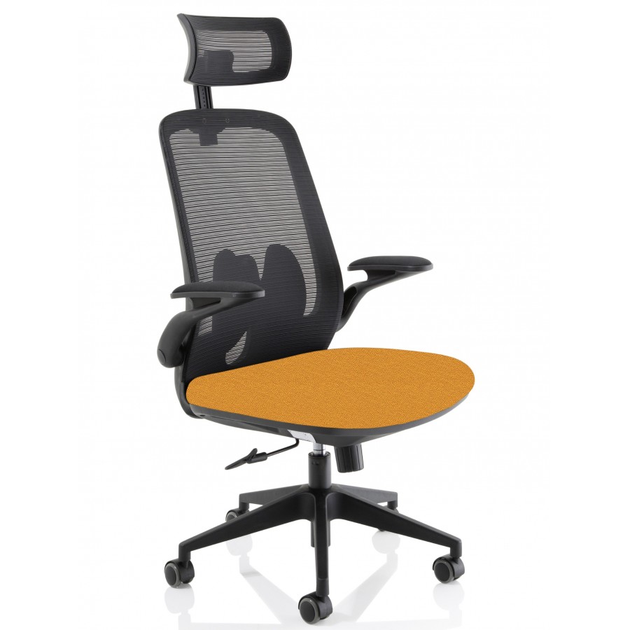 Sigma Bespoke Executive Mesh Chair With Folding Arms