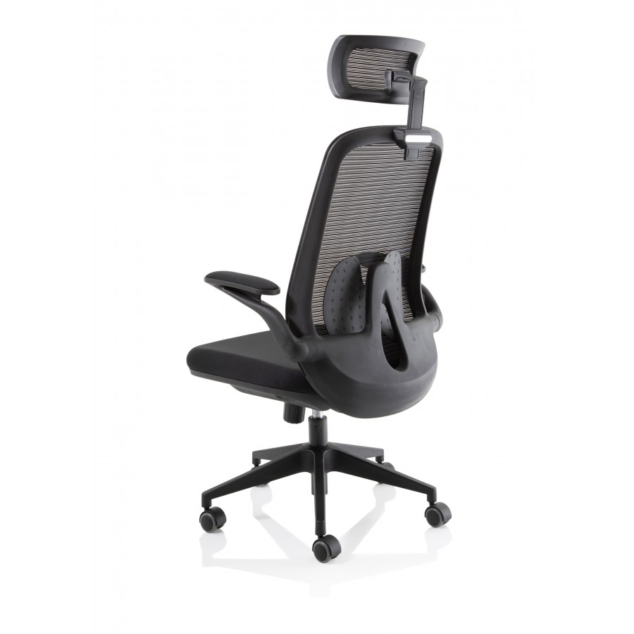 Sigma Executive Mesh Chair With Folding Arms