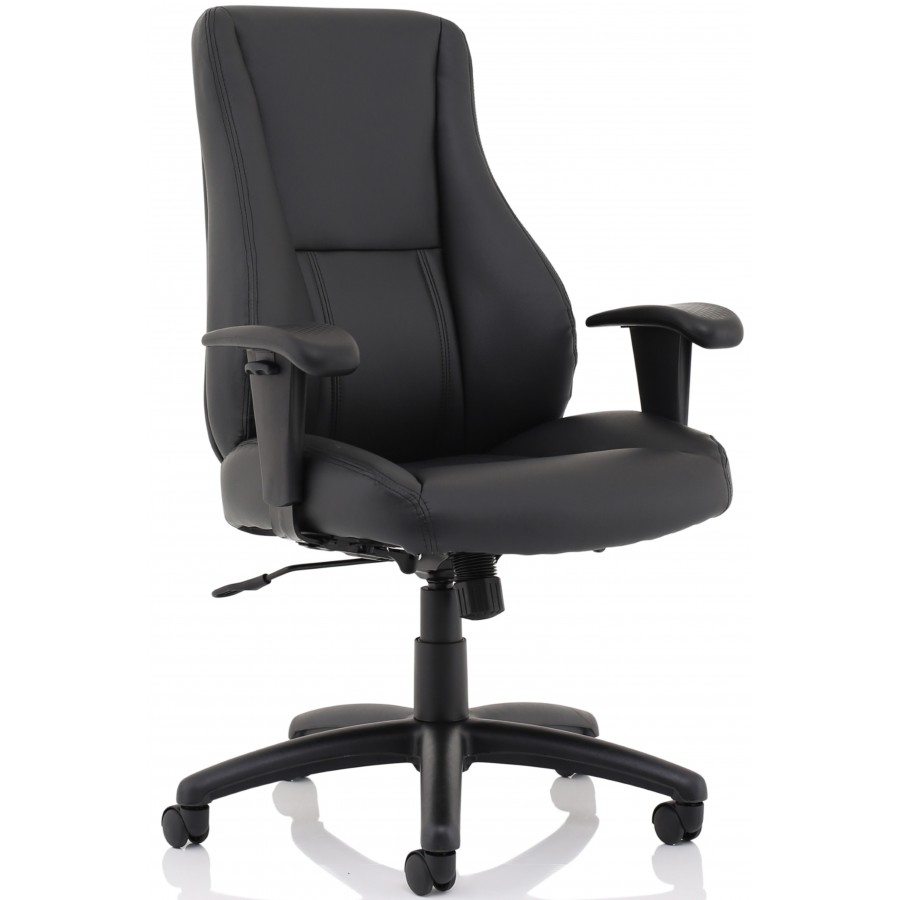 Winsor Black Leather Office Chair 