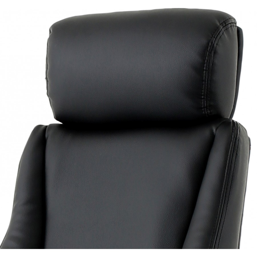 Winsor Black Leather Office Chair 