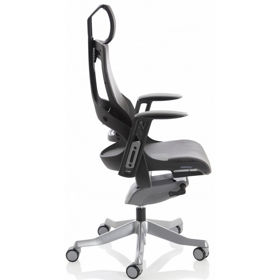 Zouch Black Frame Charcoal Mesh Ergonomic Office Chair