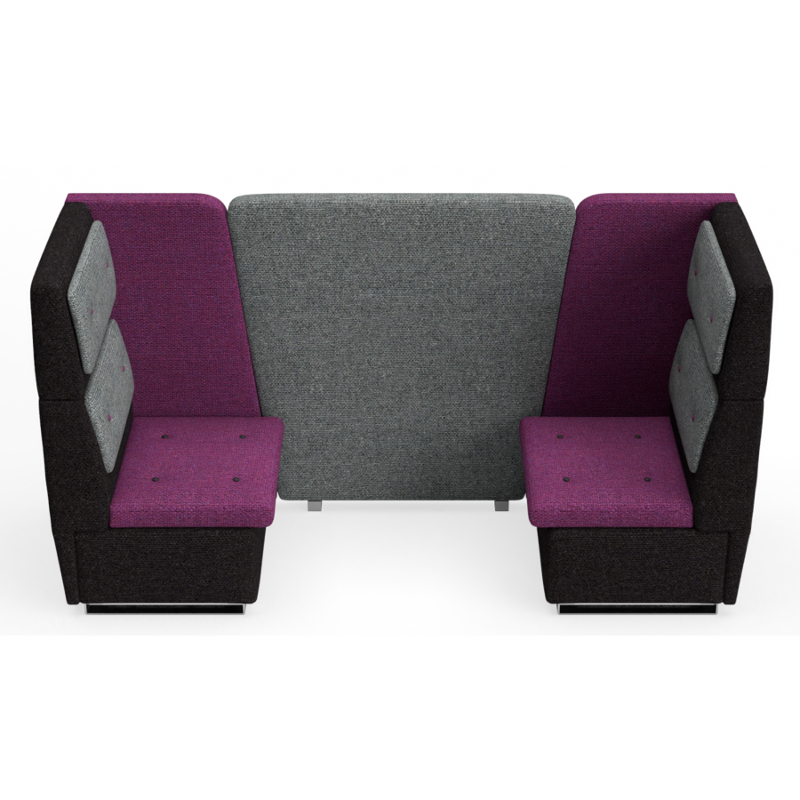 bTogether Open Upholstered 2 Seater Booth