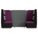 bTogether Open Upholstered 2 Seater Booth