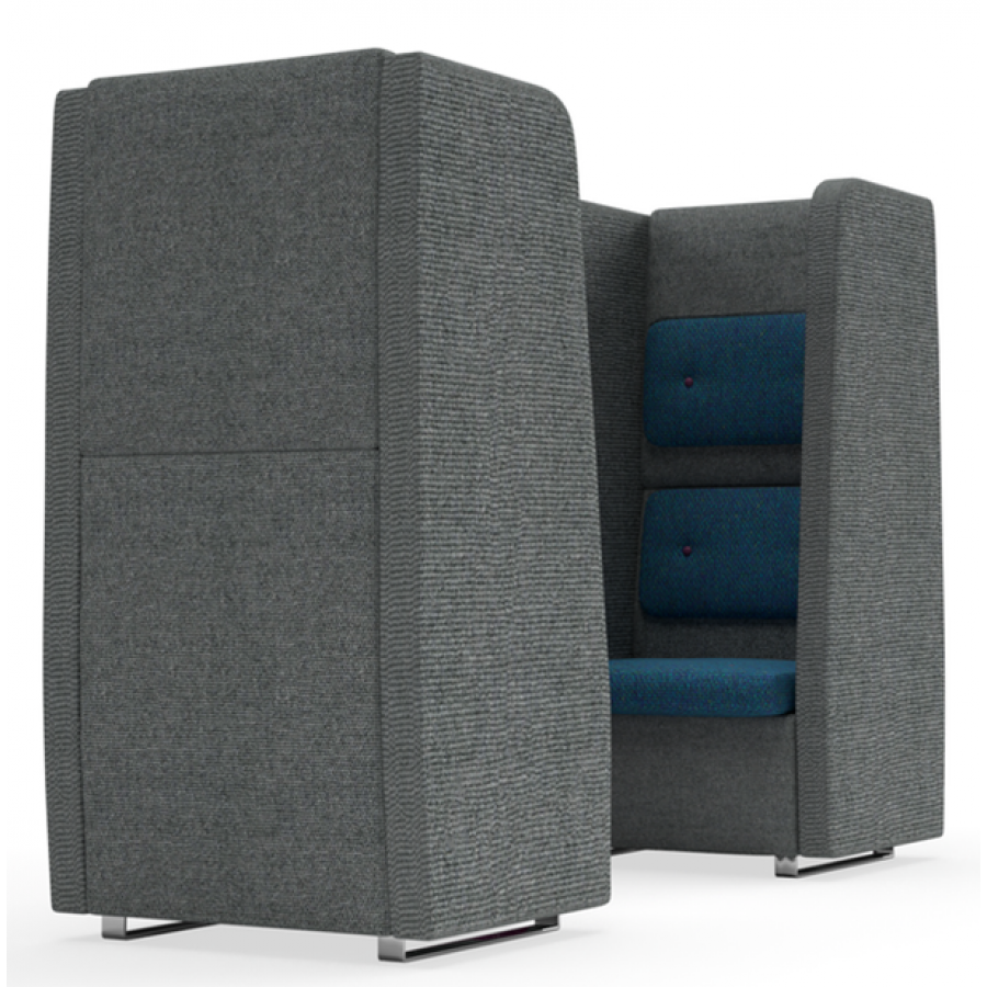 bTogether Open Upholstered 2 Seater Booth High Back