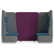 bTogether Open Upholstered 2 Seater Booth High Back