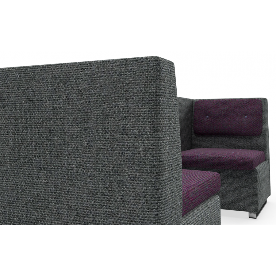 bTogether Open Upholstered 2 Seater Booth Low Back