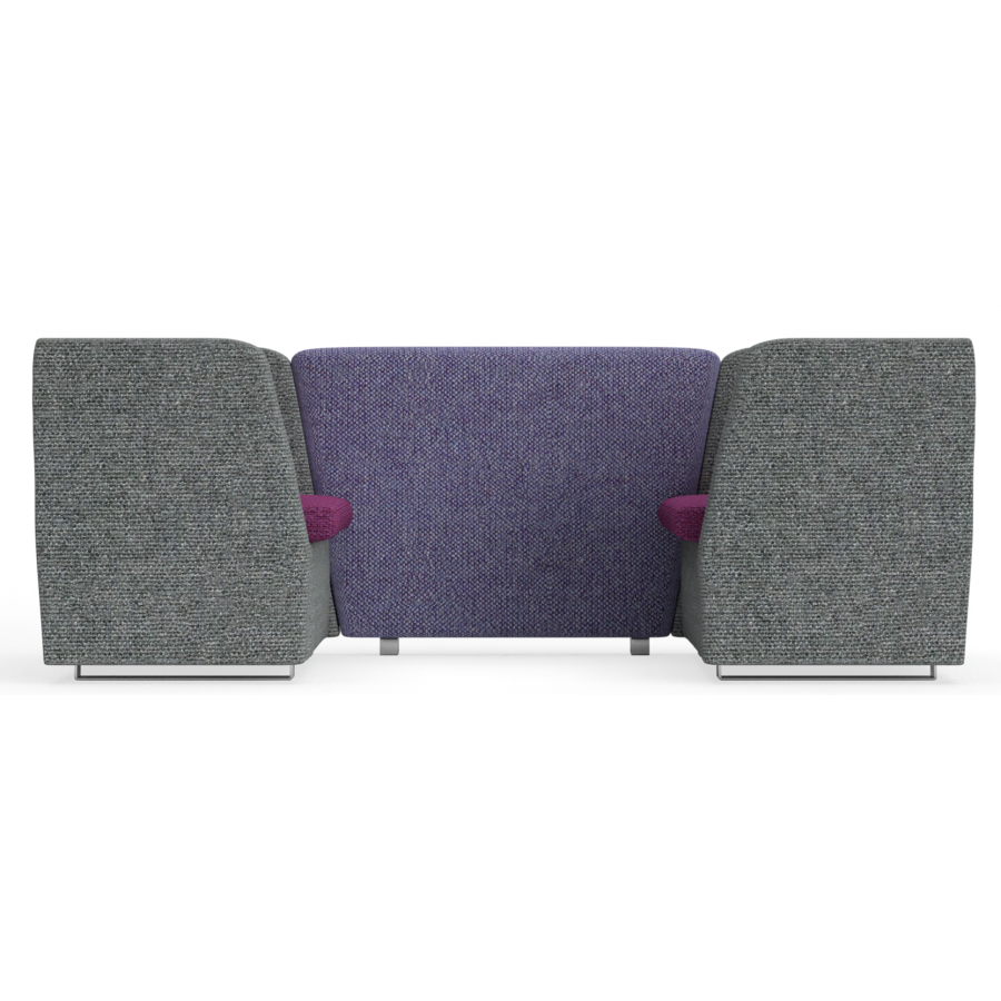 bTogether Open Upholstered 2 Seater Booth Low Back