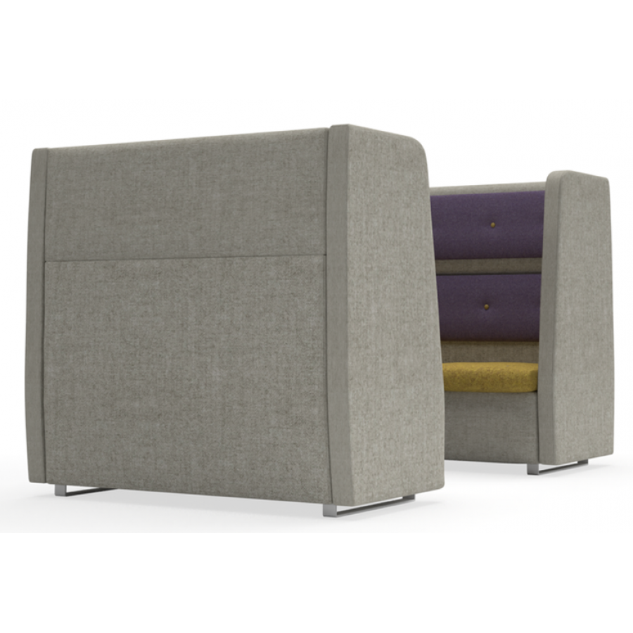 bTogether Open Upholstered 4 Seater Booth