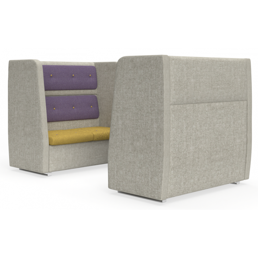 bTogether Open Upholstered 4 Seater Booth