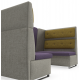 bTogether Open Upholstered 4 Seater Booth